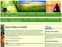 Tablet Screenshot of naturalways.com